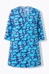 Floral Pintuck Knit 3/4 Sleeve Tunic
