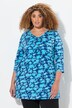 Floral Pintuck Knit 3/4 Sleeve Tunic
