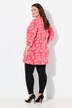 Floral Pintuck Knit 3/4 Sleeve Tunic