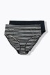 Slip, 2-pack, streepjes/uni, biologische katoen