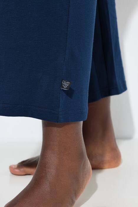 Pyjamabroek, effen / harten, lange pijpen