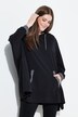Loungewear poncho, oversized, capuchon, lange mouwen