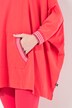 Loungewear poncho, oversized, capuchon, lange mouwen