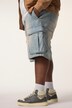STHUGE Jeans-Bermuda, Baggy Fit, Cargotaschen, bleached Denim, bis 72