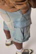 STHUGE Jeans-Bermuda, Baggy Fit, Cargotaschen, bleached Denim, bis 72