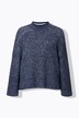 Pullover, striber, ståkrave, langærmet