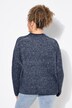 Pullover, striber, ståkrave, langærmet