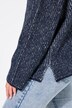 Pullover, striber, ståkrave, langærmet