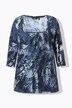 T-shirt, A-linje, læg, carree-udskæring, 3/4-ærme