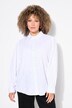 Blouse, broderie cœur, coupe évasée, col chemise, manches longues