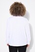 Blouse, broderie cœur, coupe évasée, col chemise, manches longues