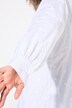 Blouse, broderie cœur, coupe évasée, col chemise, manches longues