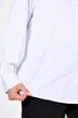 Blouse, broderie cœur, coupe évasée, col chemise, manches longues