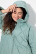 Longue veste matelassée HYPRAR, tissu déperlant, fermeture éclair à double curseur