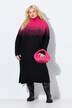 Gradient Turtleneck Midi Length Sweater Dress