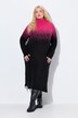 Gradient Turtleneck Midi Length Sweater Dress