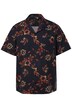 Košile JP1880, krátké rukávy, seersucker, Cuba límeček, Cuba střih, do 8XL