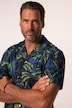 JP 1880 Skjorte, kortærmet, alloverprint, Cuba-krave, Cuba-fit, op til 8 XL