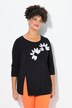 T-shirt, A-lijn, 3D-bloemen