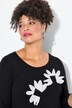 T-shirt, A-lijn, 3D-bloemen