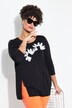 T-shirt, A-lijn, 3D-bloemen
