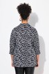 Bluse, A-form, minimal zebramønster