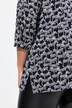 Bluse, A-form, minimal zebramønster