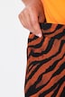 Pantaloni con colorata fantasia zebrata e cintura elastica