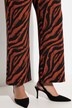 Pantaloni con colorata fantasia zebrata e cintura elastica