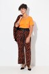 Pantaloni con colorata fantasia zebrata e cintura elastica