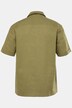 Chemise JP 1880 en lin mélangé, motif brodé, manches courtes et col cubain, coupe Cuba-Fit « flottante » - jusqu'au 8 XL