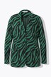 Slim-fitting zebra pattern blazer