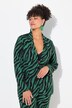 Slim-fitting zebra pattern blazer