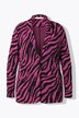 Slim-fitting zebra pattern blazer