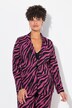 Slim-fitting zebra pattern blazer