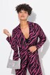 Slim-fitting zebra pattern blazer