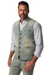 Džínová vesta JP1880, kolekce denim, výstřih do V, vintage vzhled, do 8XL