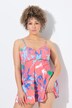 Badjurk, bloemen, zachte cups met beugel, stijlvolle bandjes