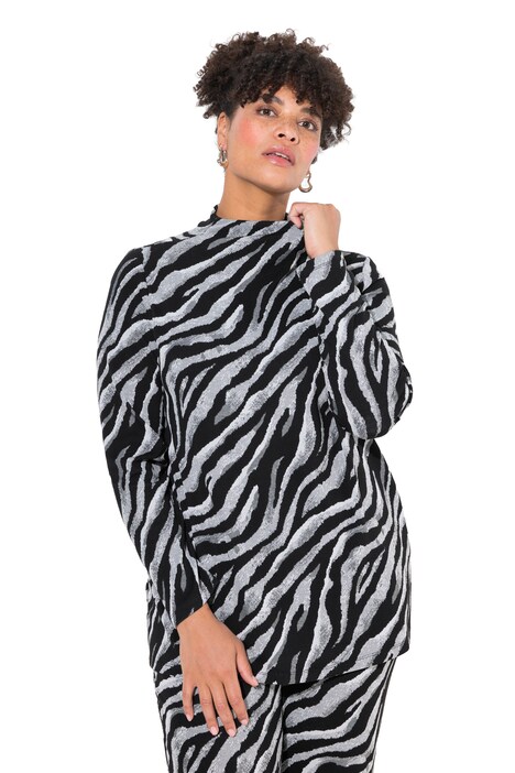Svetr, zebra, stojáček, dlouhé rukávy
