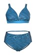 Bikiny, ryby, bez měkkých košíčků, nastavitelná ramínka
