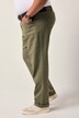Jeans Men+ con taglio speciale per l'addome, denim colorato, vestibilità normale e cinque tasche, disponibili fino alla tg. 72