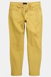 Jeans Men+ con taglio speciale per l'addome, denim colorato, vestibilità normale e cinque tasche, disponibili fino alla tg. 72