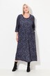 Robe en jersey, imprimé all-over, coupe évasée