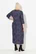 Robe en jersey, imprimé all-over, coupe évasée