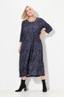 Robe en jersey, imprimé all-over, coupe évasée