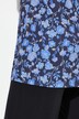 Longshirt, A-Linie, Blumenmuster, V-Ausschnitt