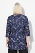 T-shirt long, motif all-over (intégral), coupe évasée et décolleté en V