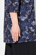 T-shirt long, motif all-over (intégral), coupe évasée et décolleté en V