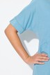 Decorative Seam Short Sleeve A-Line Tee