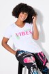 T-shirt, A-lijn, GOOD VIBES-motief
